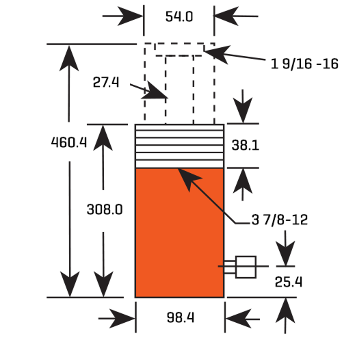 Power Team RH206 Cyl 20 Ton 152.4mm Stroke